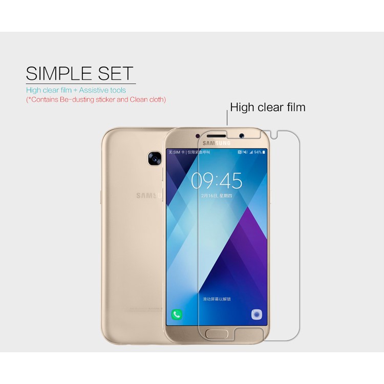 NILLKIN for Samsung Galaxy A5 (2017) HD Clear Anti-fingerprint LCD Screen Protector Film-6