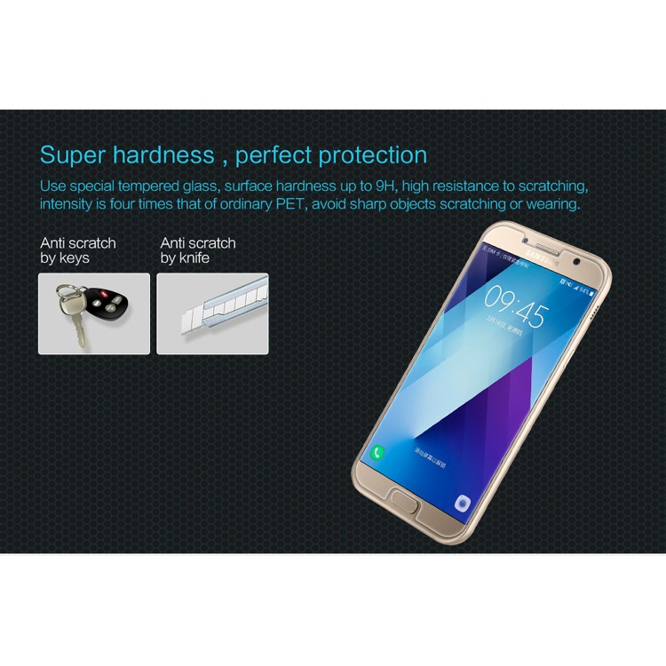 NILLKIN Amazing H for Samsung Galaxy A5 (2017) Tempered Glass Screen Protector Anti-explosion 9H-4