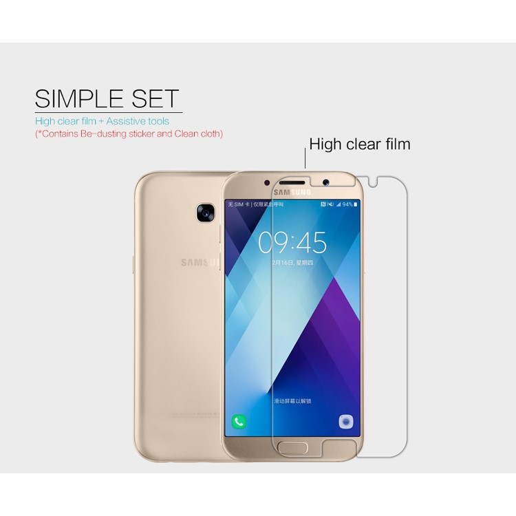 NILLKIN for Samsung Galaxy A7 (2017) Anti-fingerprint HD Clear Mobile Screen Protector Film-6