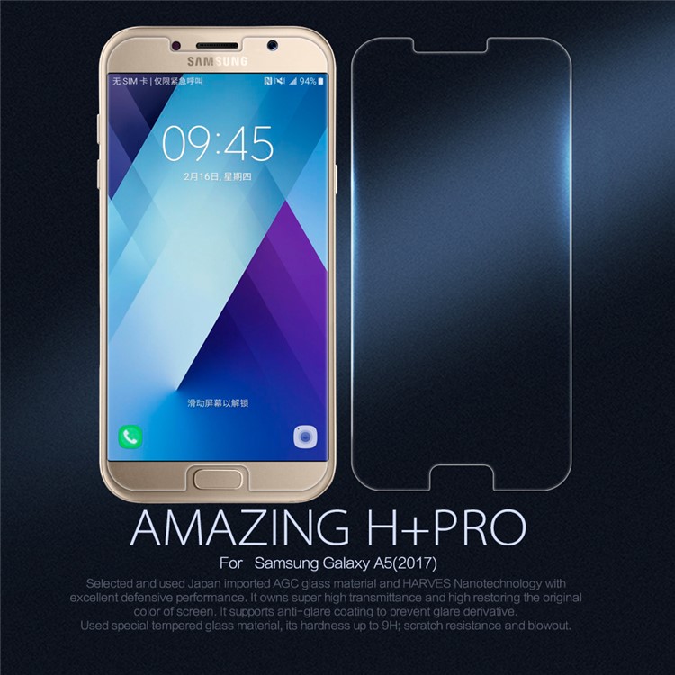 NILLKIN Amazing H+PRO Tempered Glass Screen Protector for Samsung Galaxy A7 (2017), Nanometer Anti-Explosion-1