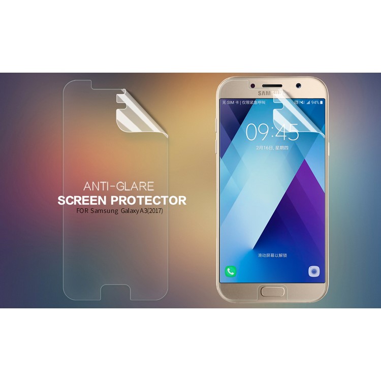 NILLKIN for Samsung Galaxy A3 (2017) Matte Anti-scratch LCD Screen Protector Mobile Guard Film-2