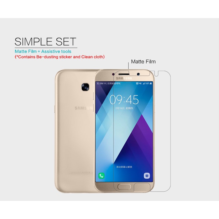NILLKIN for Samsung Galaxy A3 (2017) Matte Anti-scratch LCD Screen Protector Mobile Guard Film-5