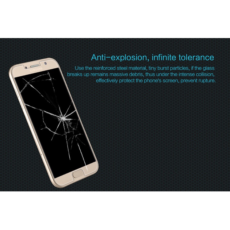 NILLKIN Amazing H Tempered Glass Screen Protector for Samsung Galaxy A3 (2017), Anti-explosion 9H-4