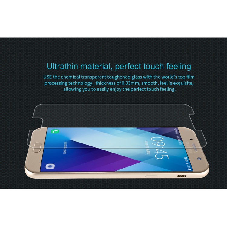 NILLKIN Amazing H Tempered Glass Screen Protector for Samsung Galaxy A3 (2017), Anti-explosion 9H-5