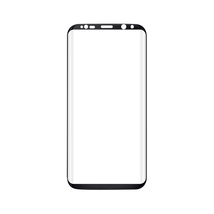 3D Curved Tempered Glass Full Screen Protector Film 0.3mm for Samsung Galaxy S8 G9500 - Black-2