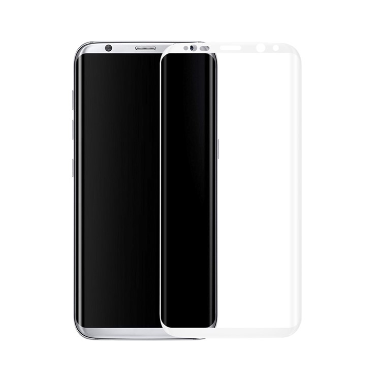 

3D Curved Full Cover Tempered Glass Screen Protector 0.3mm for Samsung Galaxy S8 G9500 - White, Other Samsung Models