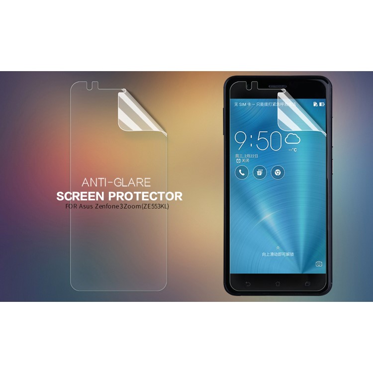 NILLKIN Anti-scratch Matte Screen Protector Shield Film for Asus Zenfone 3 Zoom ZE553KL-3