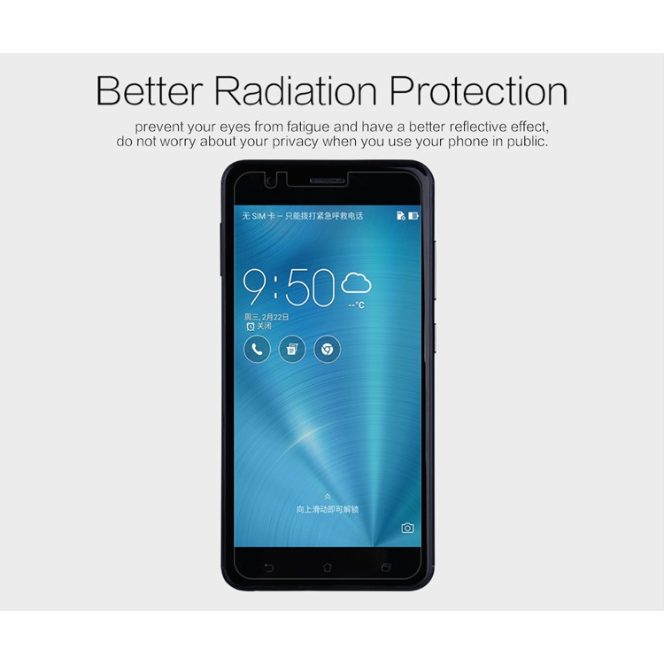 NILLKIN Anti-scratch Matte Screen Protector Shield Film for Asus Zenfone 3 Zoom ZE553KL-5