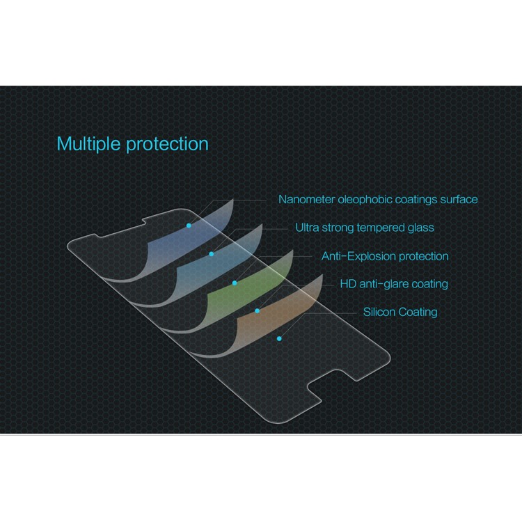 NILLKIN Amazing H Tempered Glass Screen Protector Film Anti-explosion for Asus Zenfone 3s Max ZC521TL-11