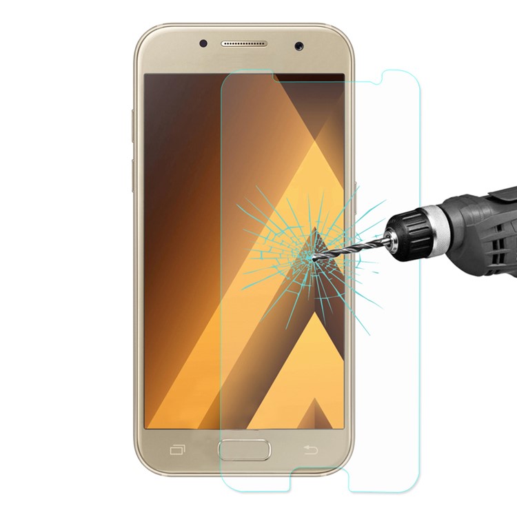 HAT PRINCE 0.26mm 2.5D Tempered Glass Screen Guard for Samsung Galaxy A3 (2017)-1