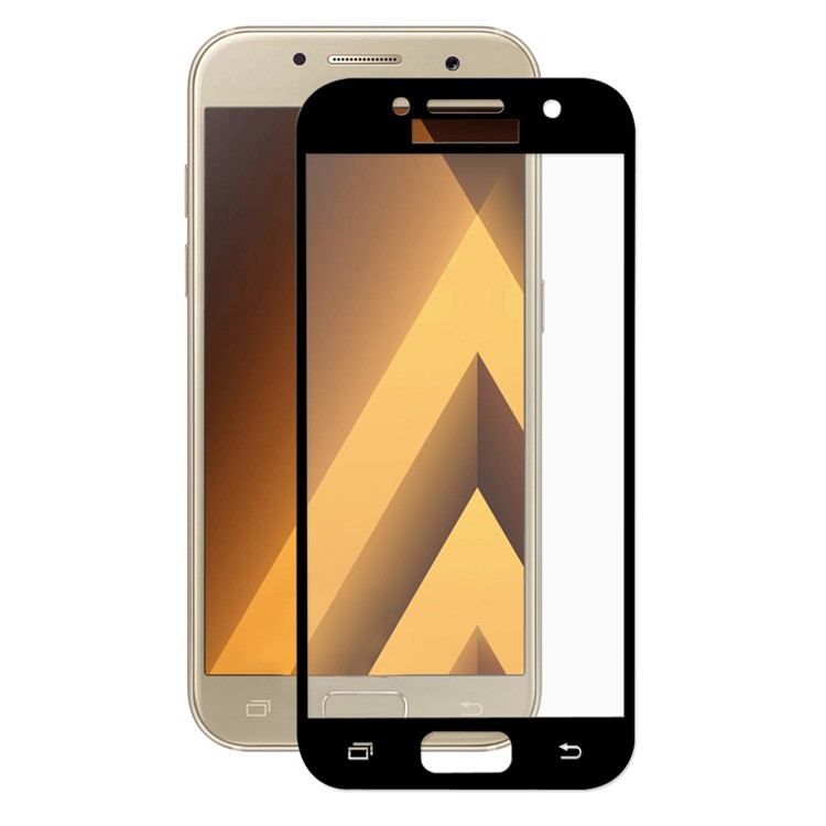 HAT PRINCE for Samsung Galaxy A3 (2017) Full Cover Tempered Glass Screen Protector 2.5D 0.26mm - Black-2
