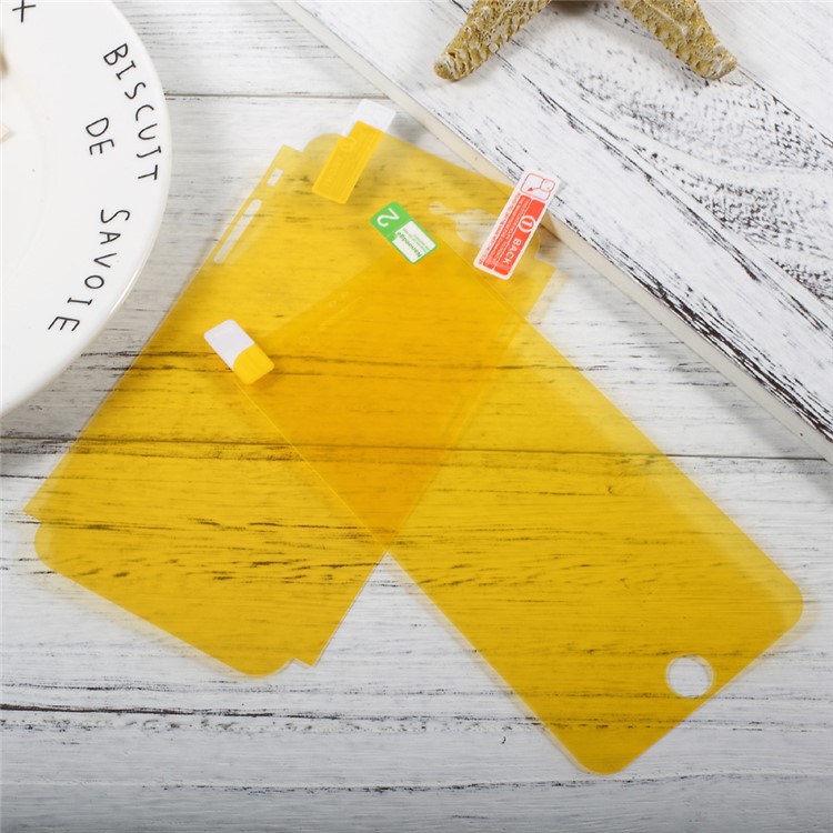 Weiche Vollabdeckung Displayschutzfolie + Rückseitenfolie Für IPhone 7 Plus 5.5 Zoll-2