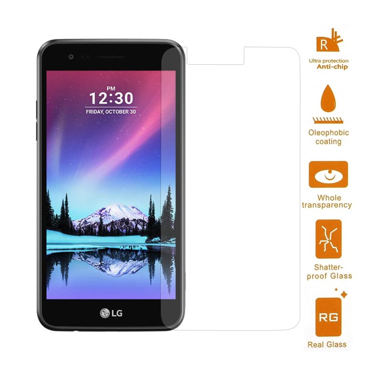 Für LG K4 (2017) Temperierte Glasschilddrüter -beschützer Von Mobiltelefonen 0,3 mm (bogenkante)