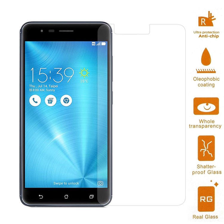 0.3mm Mobile Tempered Glass Screen Protector for Asus Zenfone 3 Zoom ZE553KL (Arc Edge)-1