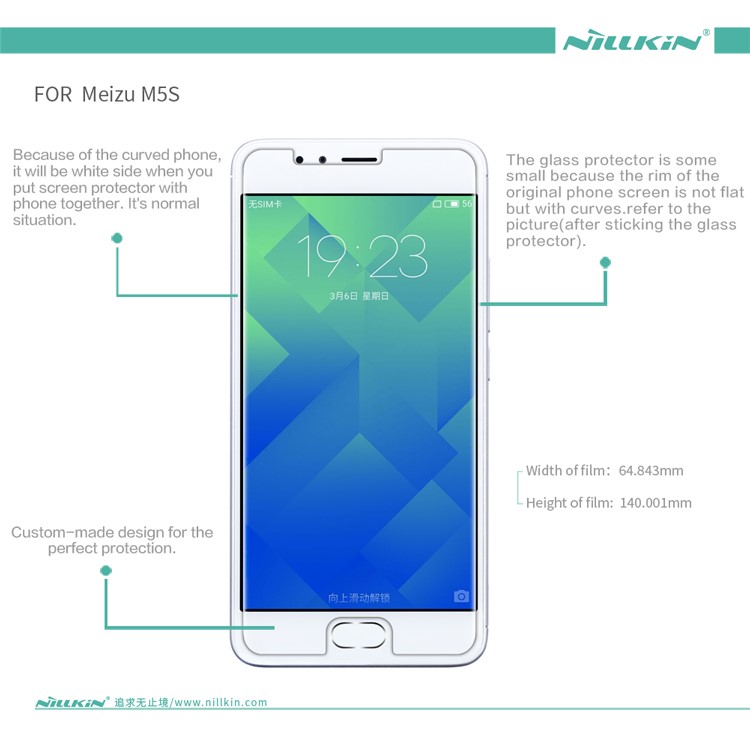 NILLKIN for Meizu M5s Matte Anti-scratch LCD Screen Protector Mobile Guard Film-6