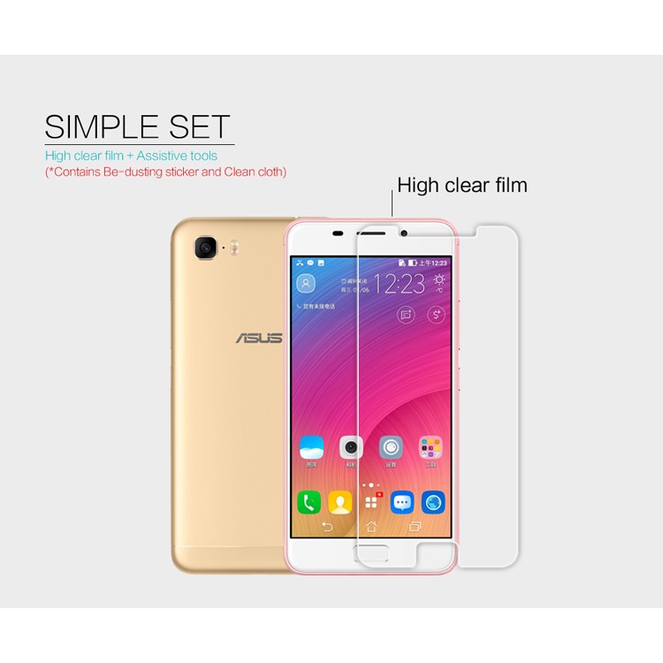 NILLKIN for Asus Zenfone 3s Max ZC521TL Anti-fingerprint HD Clear Mobile Screen Protector Film-5