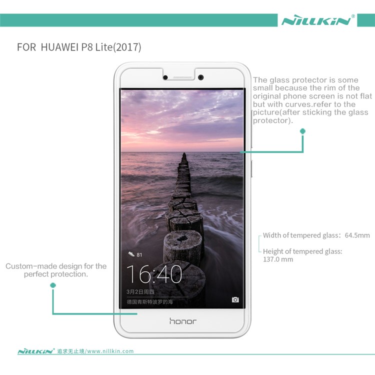 NILLKIN Amazing H Tempered Glass Mobile Screen Protector for Huawei P8 Lite (2017) / Honor 8 Lite-16