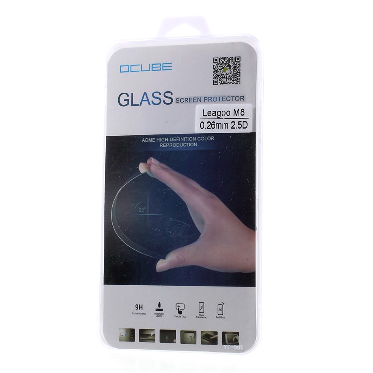 0.26mm Mobile Full Glue Tempered Glass Screen Protector Film for Leagoo M8-7