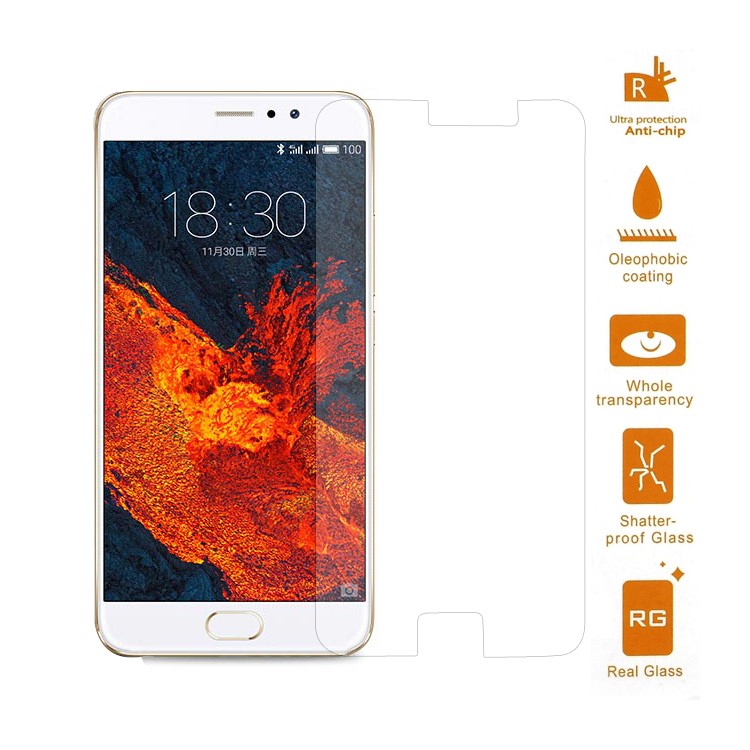 0.3mm Tempered Glass Screen Guard Film For Meizu Pro 6 Plus (Arc Edge)-1