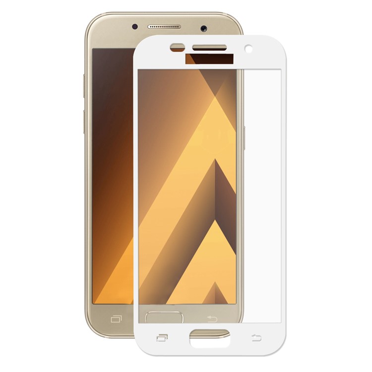 HAT PRINCE for Samsung Galaxy A5 (2017) 2.5D Tempered Glass Screen Guard Film 0.26mm Complete Cover - White-2