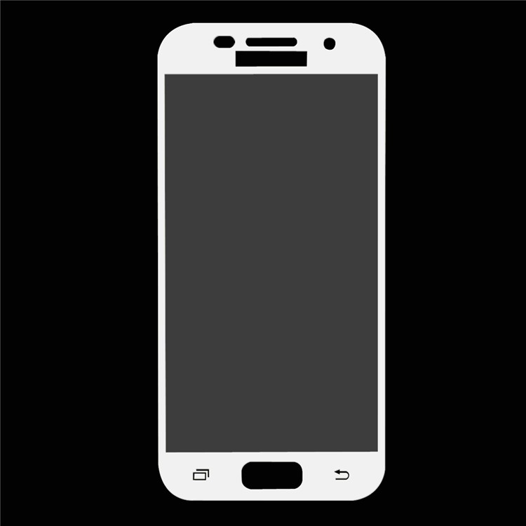 HAT PRINCE for Samsung Galaxy A5 (2017) 2.5D Tempered Glass Screen Guard Film 0.26mm Complete Cover - White-3