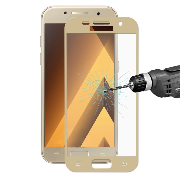 HAT PRINCE for Samsung Galaxy A5 (2017) SM-A520F 2.5D Full Screen Tempered Glass Protective Film 0.26mm - Gold-1