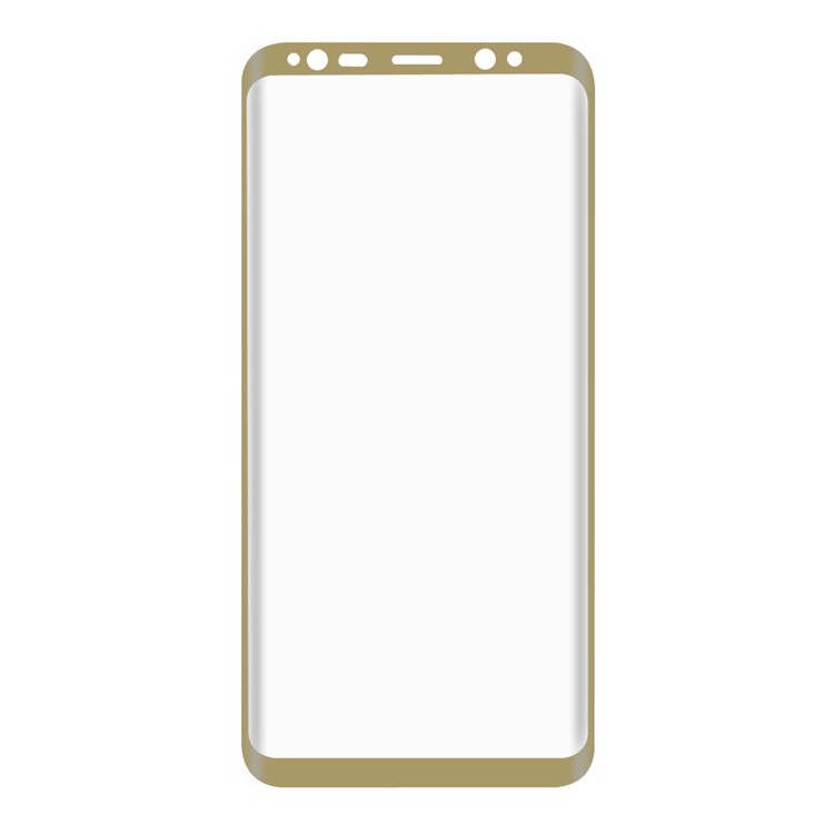 HAT PRINCE for Samsung Galaxy S8 0.26mm 9H 3D Curved Full Screen Tempered Glass Guard Film - Gold-4