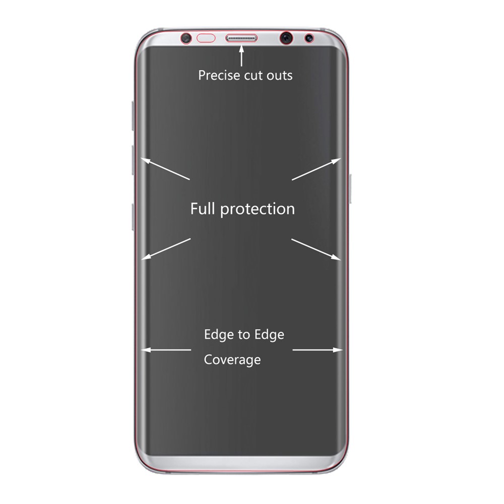 HAT PRINCE Curved Ultra Clear PET Full Covered Screen Protector Film for Samsung Galaxy S8-2
