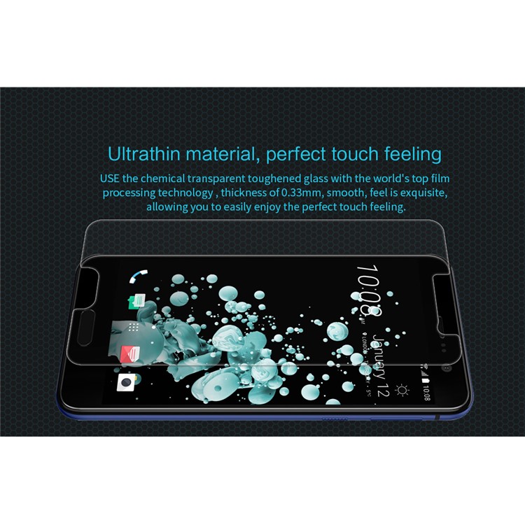 NILLKIN for HTC U Play Amazing H Tempered Glass Mobile Screen Protector Film + Camera Lens Films-5
