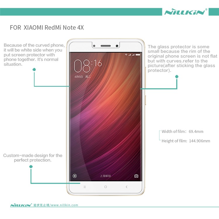 NILLKIN for Xiaomi Redmi Note 4X Matte Anti-scratch LCD Screen Protector Mobile Film-6