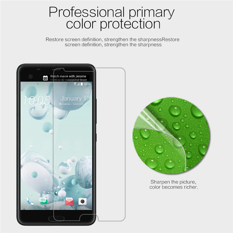 NILLKIN for HTC U Ultra Anti-fingerprint HD Clear LCD Screen Protector Film-2