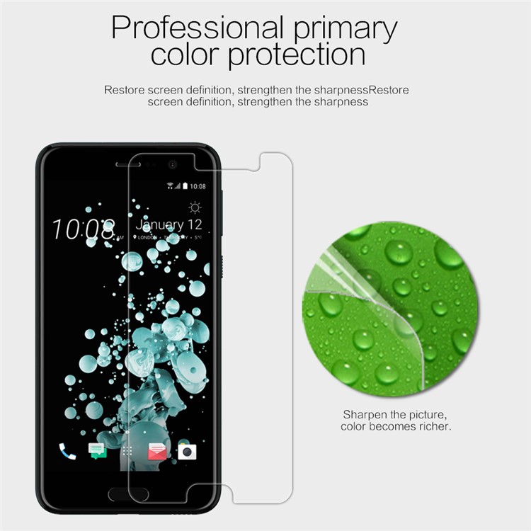 NILLKIN for HTC U Play Anti-fingerprint HD Clear LCD Screen Protector Film-2