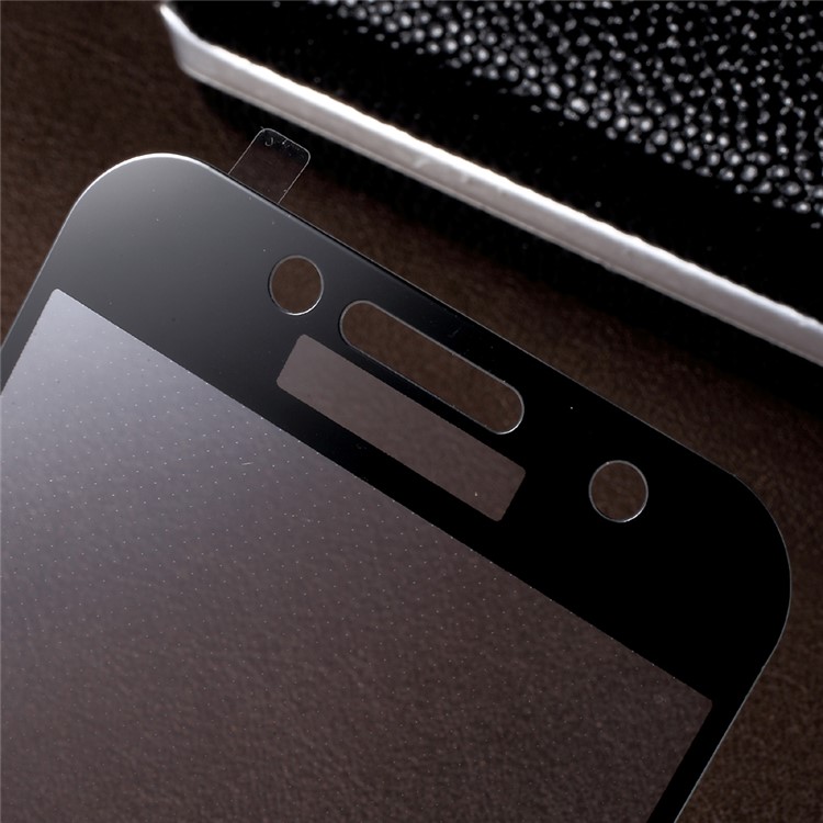 For Samsung Galaxy A3 (2017) Silk Printing Moible Tempered Glass Screen Protector (Crocodile Texture Package) - Black-5