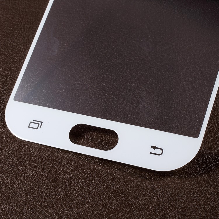 Silk Print Moible Tempered Glass Screen Protector for Samsung Galaxy A5 (2017) A520 (Crocodile Texture Package) - White-4