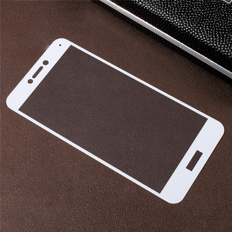 Silk Printing Tempered Glass Screen Guard Film for Huawei P8 Lite (2017) / Honor 8 Lite (Crocodile Texture Package) - White-2