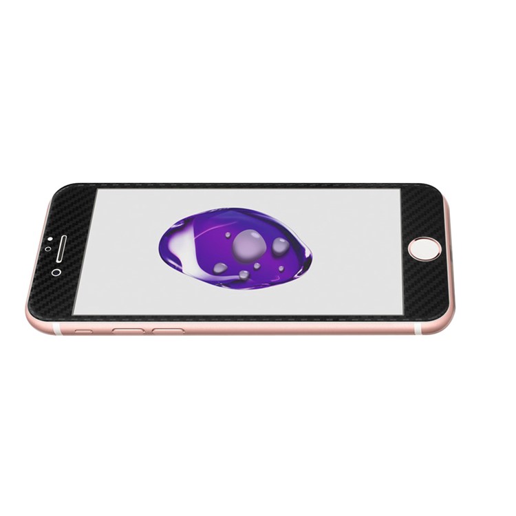Carbon Fiber Texture 3D Full Coverage Tempered Glass Screen Protector for iPhone 7 4.7 inch - Black-4