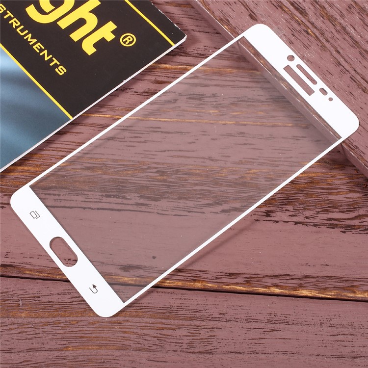 For Samsung Galaxy C9 Pro Full Screen Cover Tempered Glass Mobile Protector Film - White-1