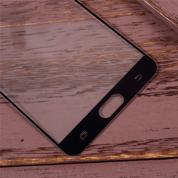 For Samsung Galaxy C7 Pro Full Coverage Tempered Glass Mobile Screen Protector - Black-5