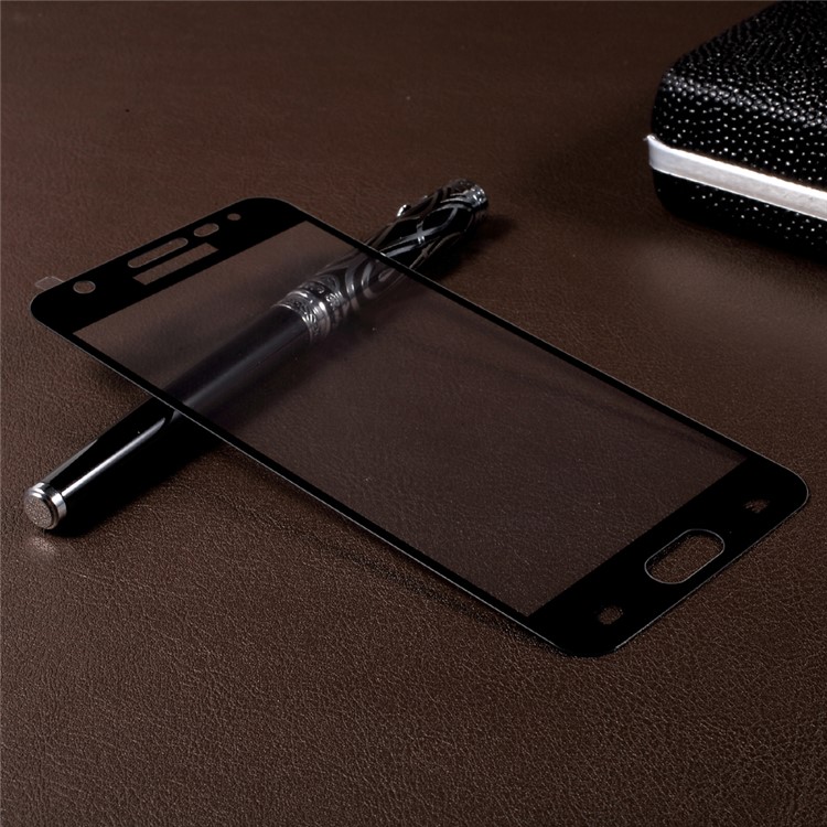 Silk Print Tempered Glass Screen Protector for Samsung Galaxy Galaxy J5 Prime/On5 2016 (Crocodile Texture Package) - Black-3