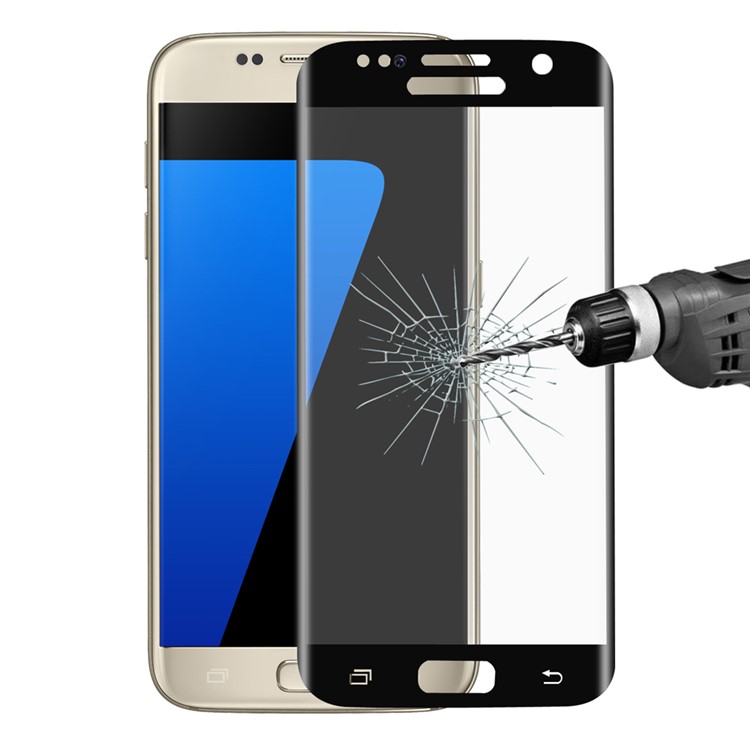 HAT PRINCE 0.26mm 3D Curved Full Size Tempered Glass Screen Protector for Samsung Galaxy S7 G930 - Black-1