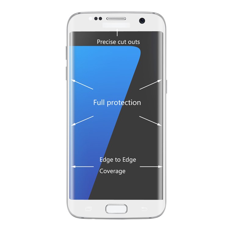 HAT PRINCE for Samsung Galaxy S7 Edge G935 Complete Cover 9H Mobile Tempered Glass Screen Film - White-2