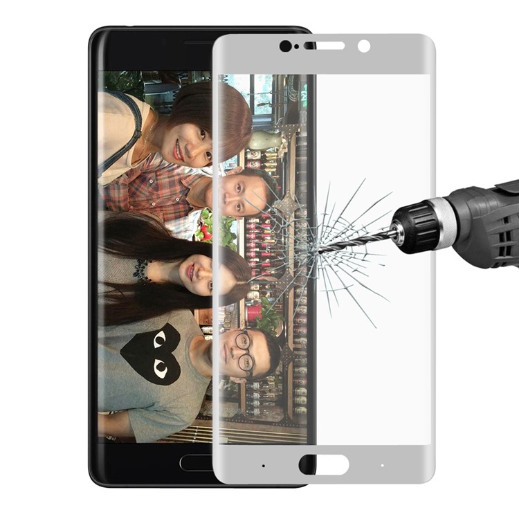HAT PRINCE for Xiaomi Mi Note 2 Complete Cover 9H 0.26mm Mobile Tempered Glass Screen Film - Silver-1