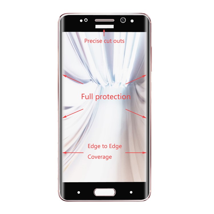HAT PRINCE 3D Curved Full Tempered Glass Screen Protector for Huawei Mate 9 Pro - Black-2