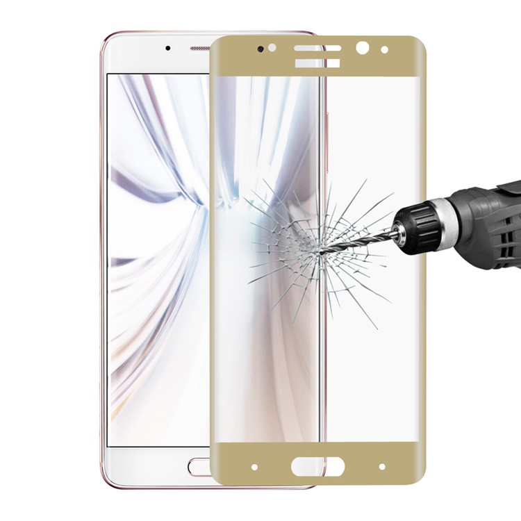 HAT PRINCE for Huawei Mate 9 Pro Full Size 9H 3D Mobile Tempered Glass Screen Film - Gold-1