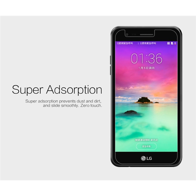 NILLKIN for LG K10 (2017) Anti-fingerprint HD Clear LCD Screen Protector Film-3