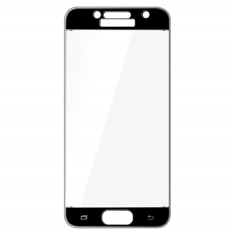 IMAK Full Coverage Tempered Glass Screen Guard for Samsung Galaxy A3 (2017) - Black-2