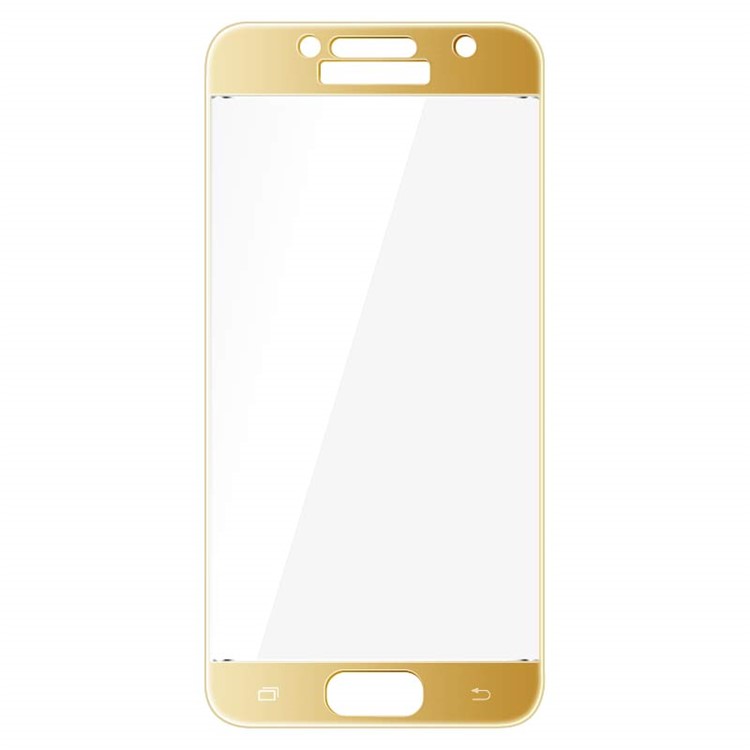 IMAK Full Size Tempered Glass Screen Film Cover for Samsung Galaxy A3 (2017) - Gold-2