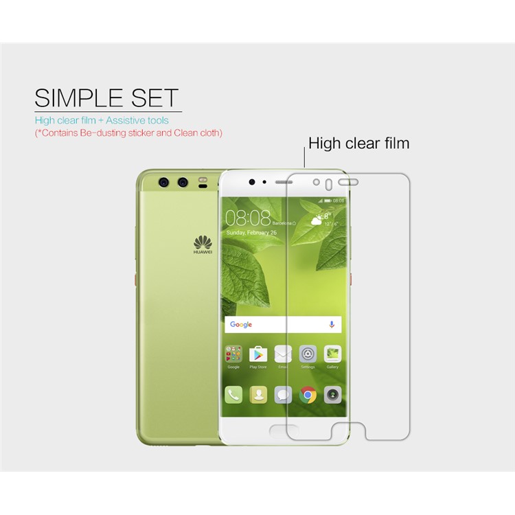 NILLKIN for Huawei P10 Plus Anti-fingerprint HD Clear Mobile Screen Protector Film-6