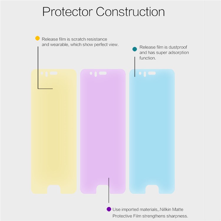 NILLKIN for Huawei P10 Anti-scratch Matte LCD Screen Protector Mobile Film-5