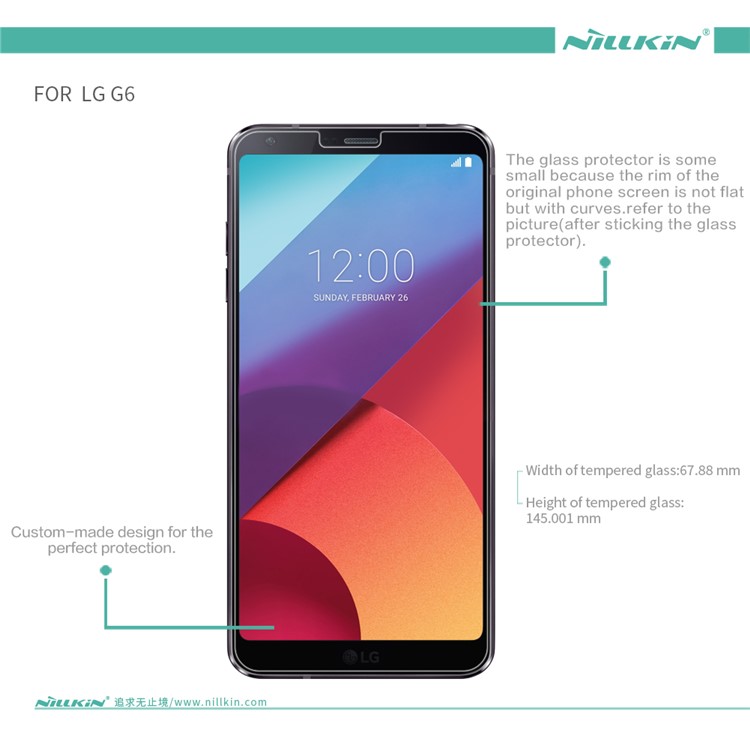 NILLKIN Amazing H+ Pro Tempered Glass Screen Protector for LG G6 Nanometer Anti-Explosion-12